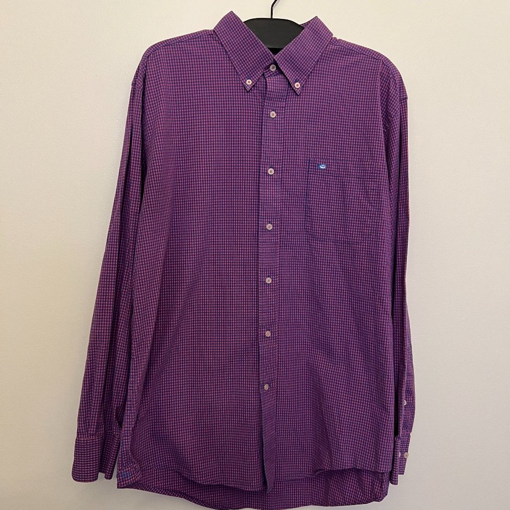 Southern Tide Men's Classic Fit Plaid LS Shirt